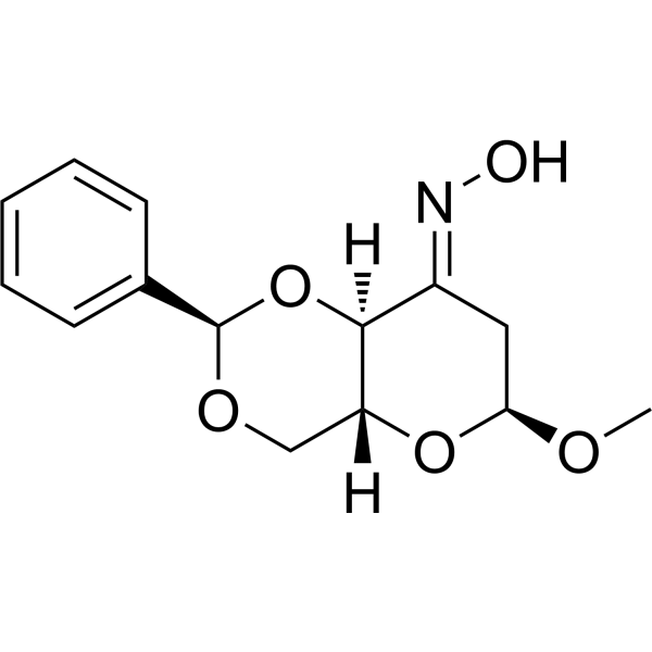 Methyl 4,6-O-benzylidene-2-deoxy-α-D-erythro-hexopyranosid-3-ulose oxime 63598-32-3